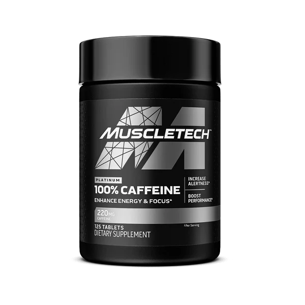 MuscleTech 100% Cafeina 220mg - 125 Tabletas