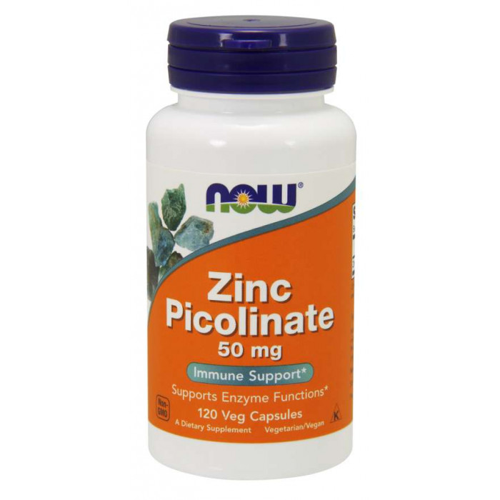 NOW Picolinato de Zinc 50mg 60 - Cápsulas